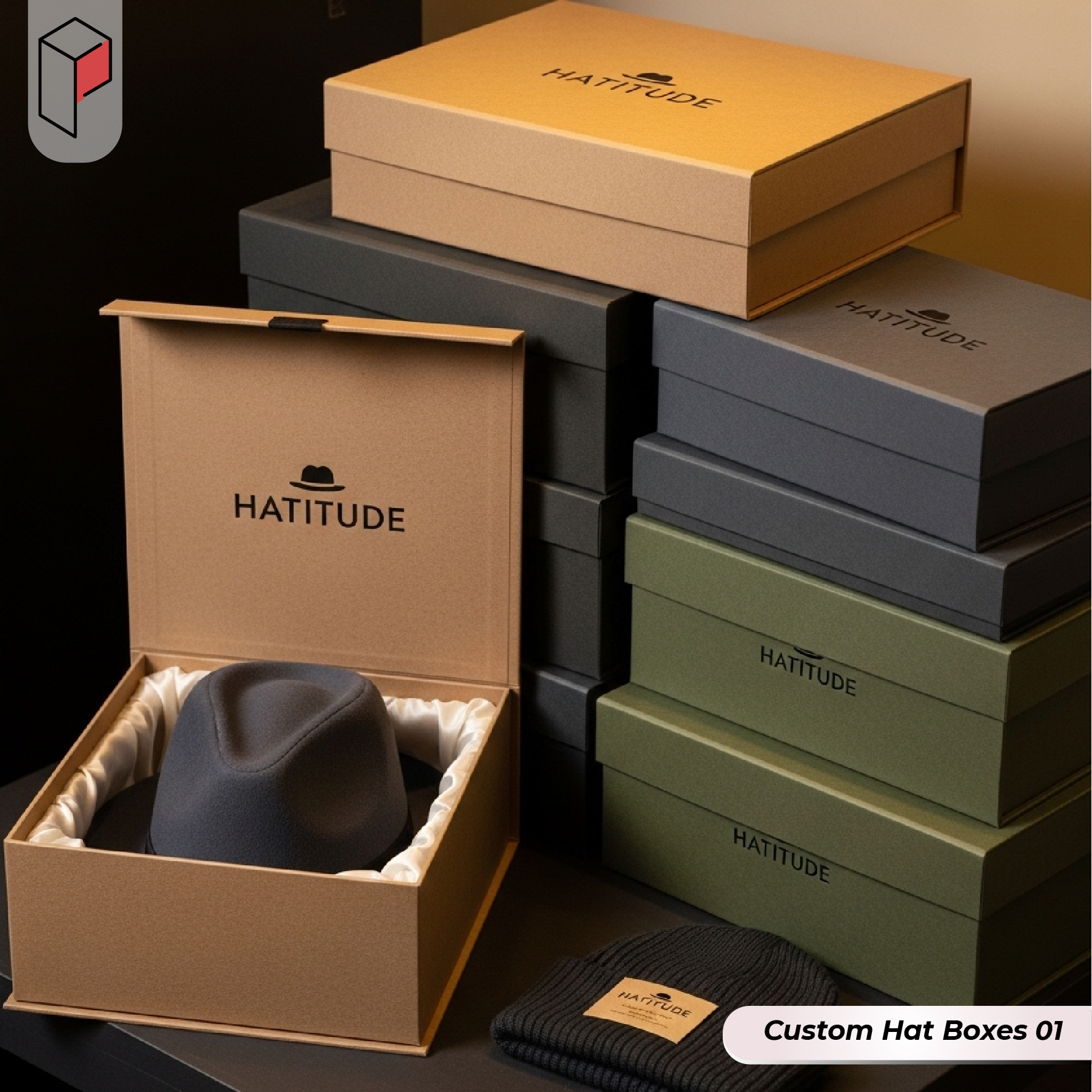 Custom luxury Hat Boxes (1)