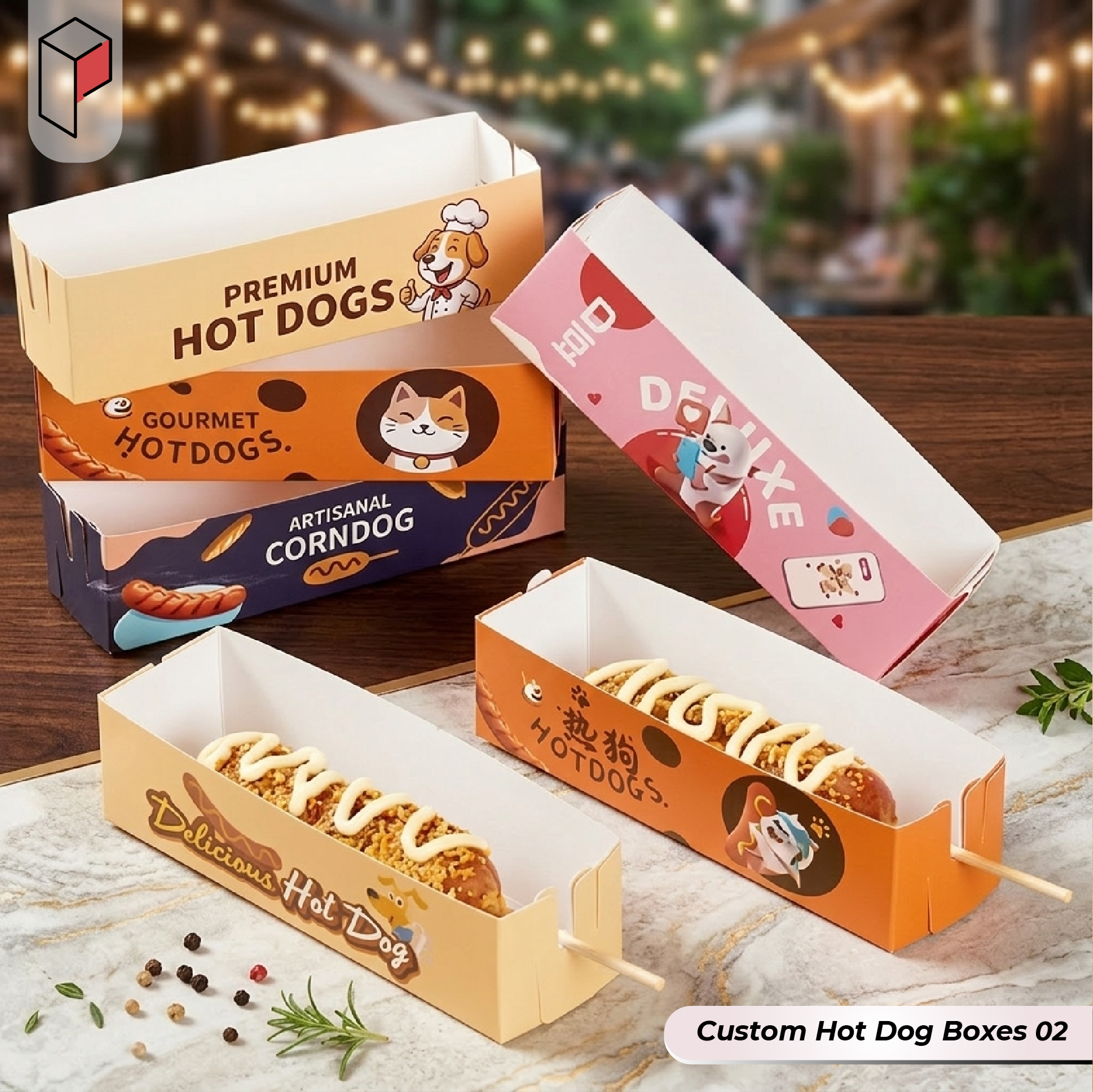 Custom Hot Dog Boxes with logo (2)