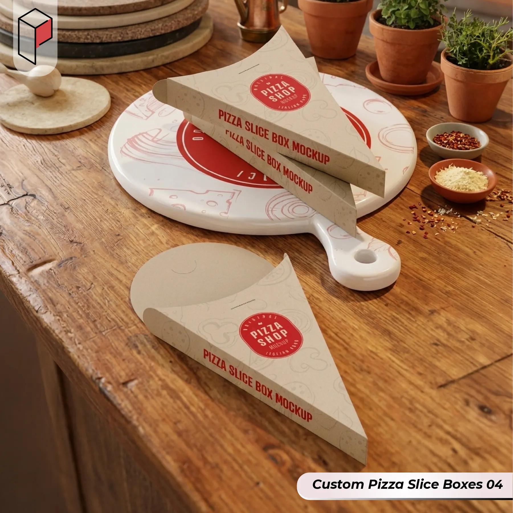 Custom Pizza Slice Boxes