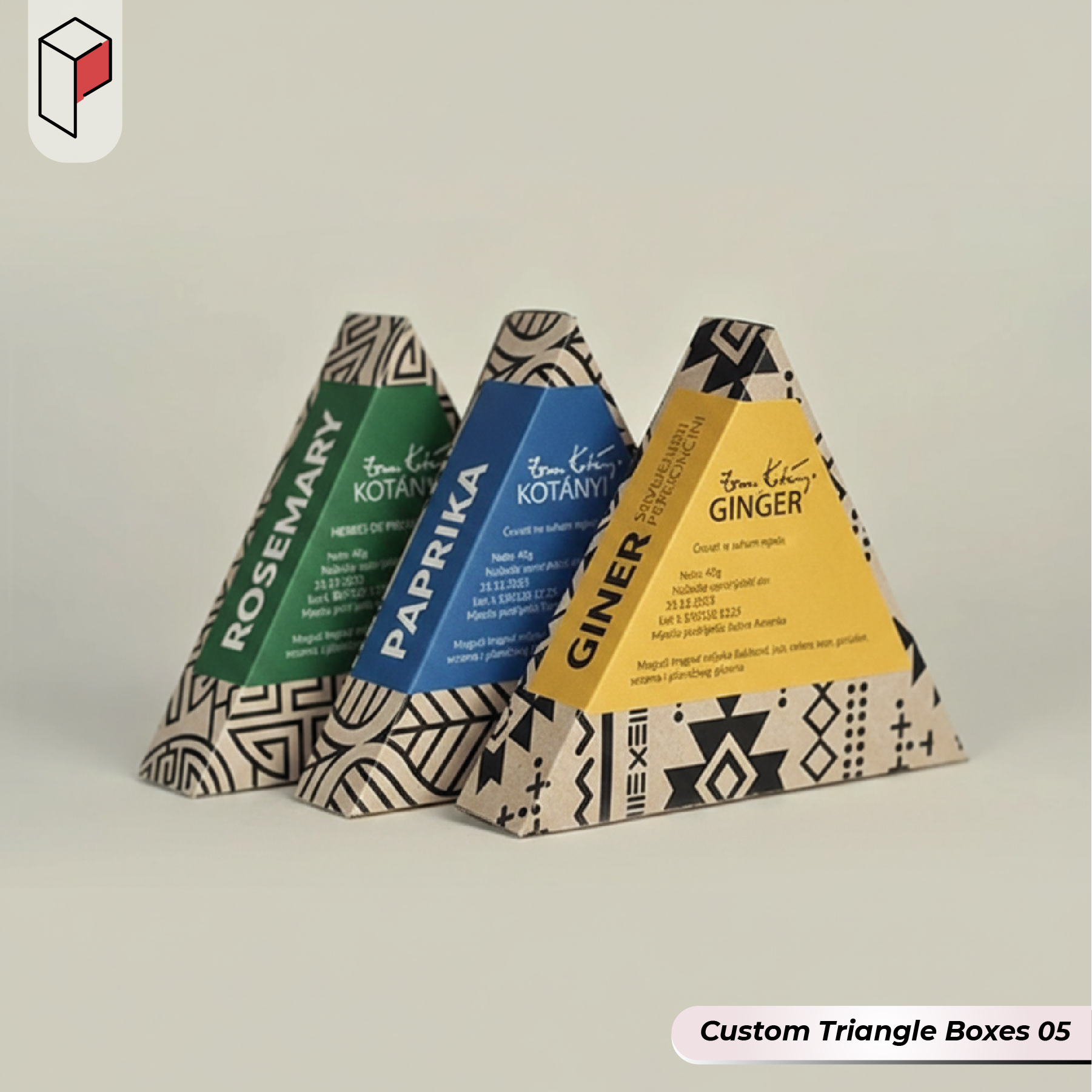 Custom Triangle Boxes with logo (5)
