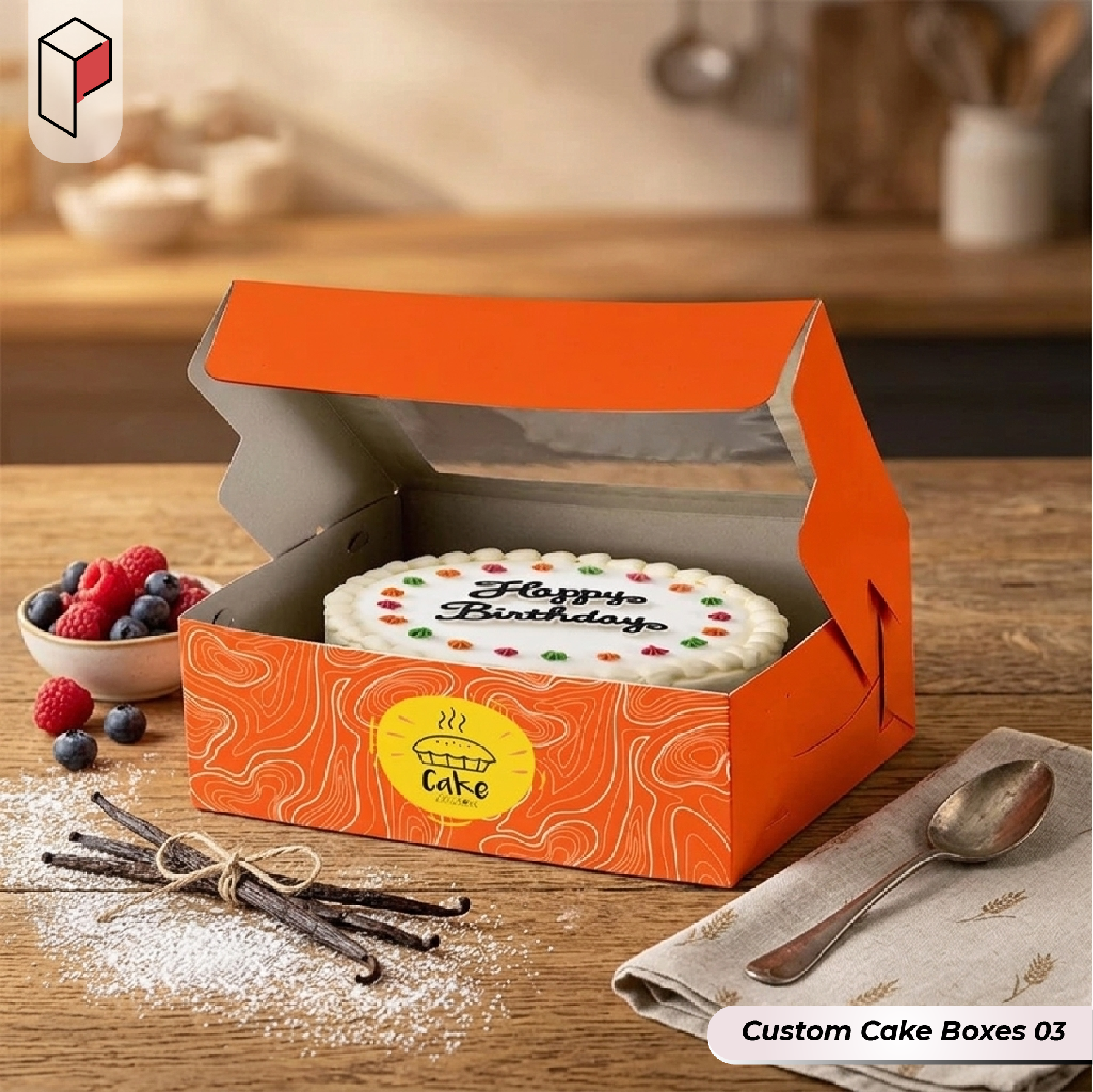 Custom cardboard Cake Boxes (3)