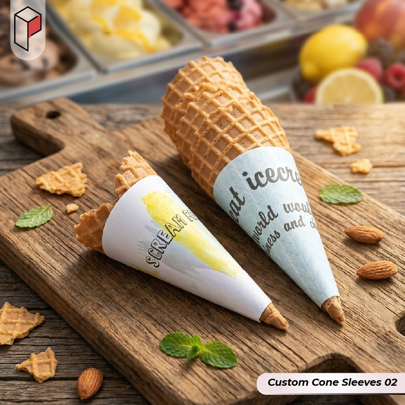 Custom ice cream Cone Sleeves (2)