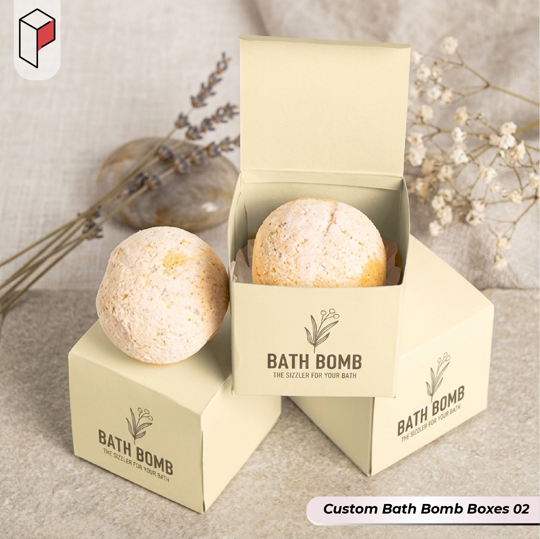 Custom Bath Bomb Boxes