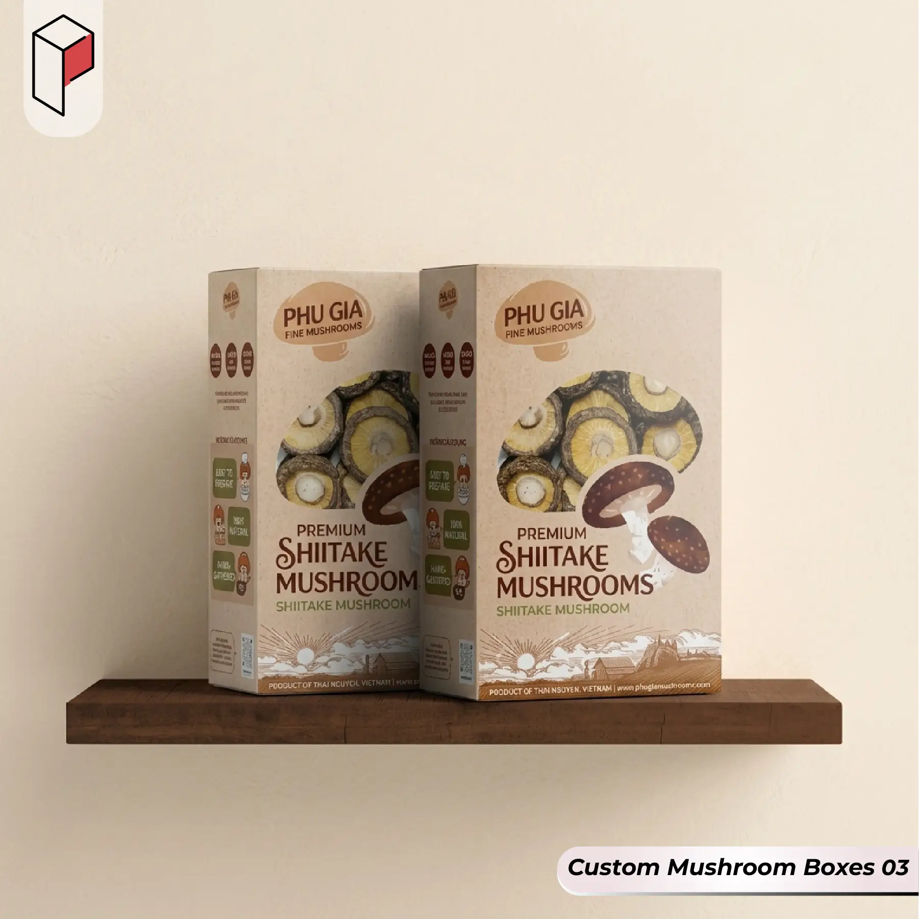 Custom Mushroom Boxes With Logo 03