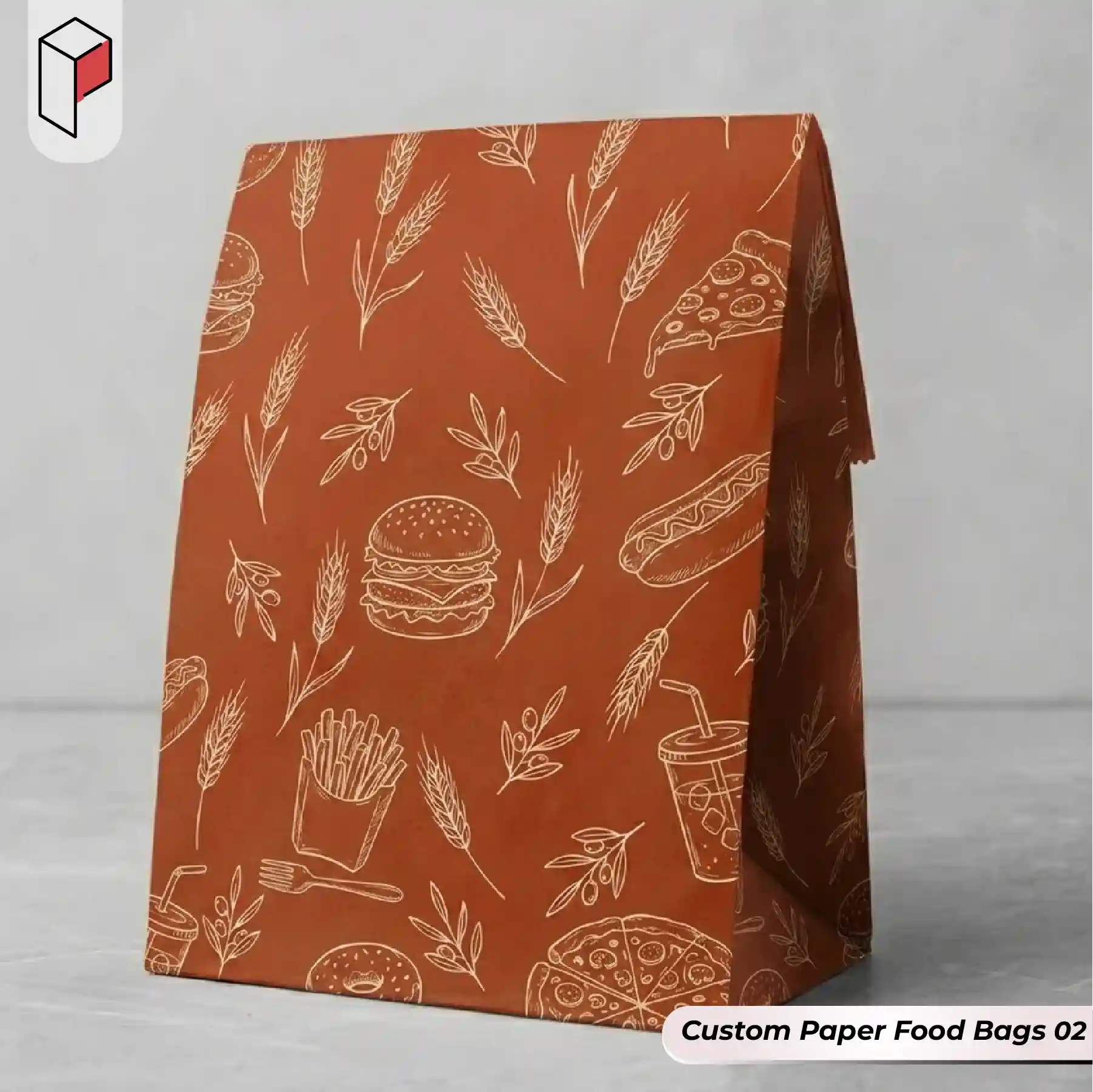 Custom Paper Food Bags Wholesale 02