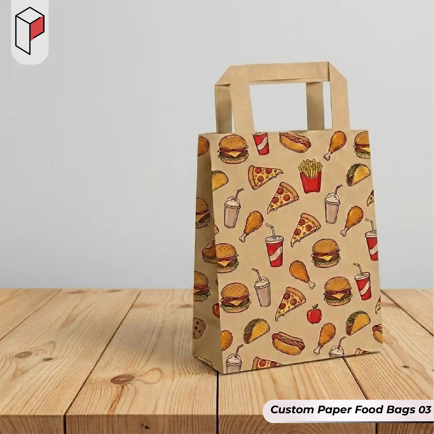 Custom Printed Paper Food Bags 03