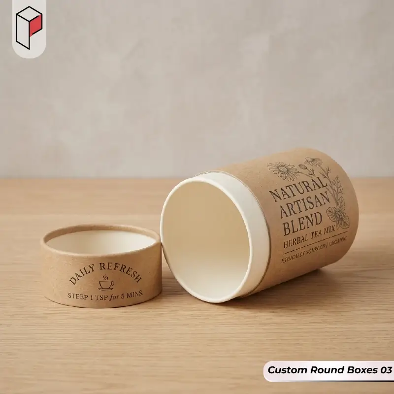 Custom Printed Round Boxes 03