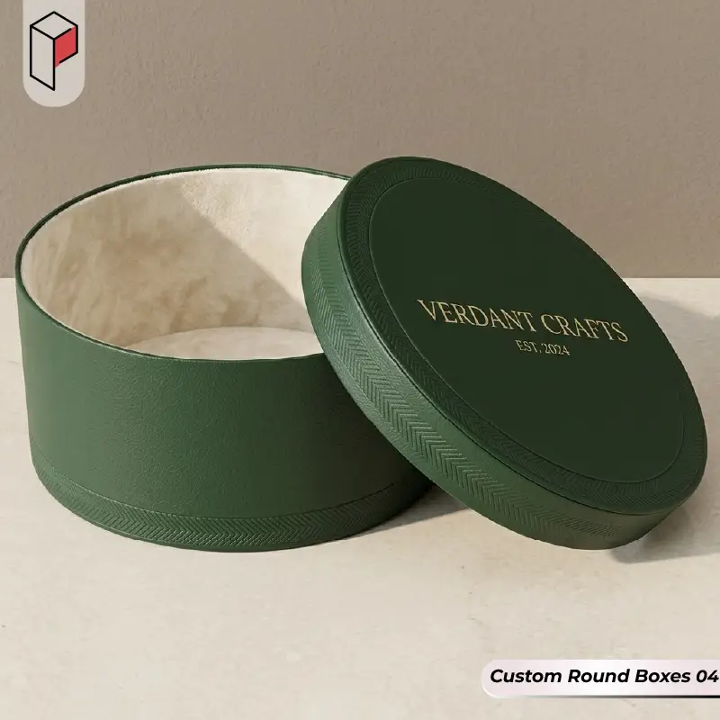 Custom Round Boxes with logo 04