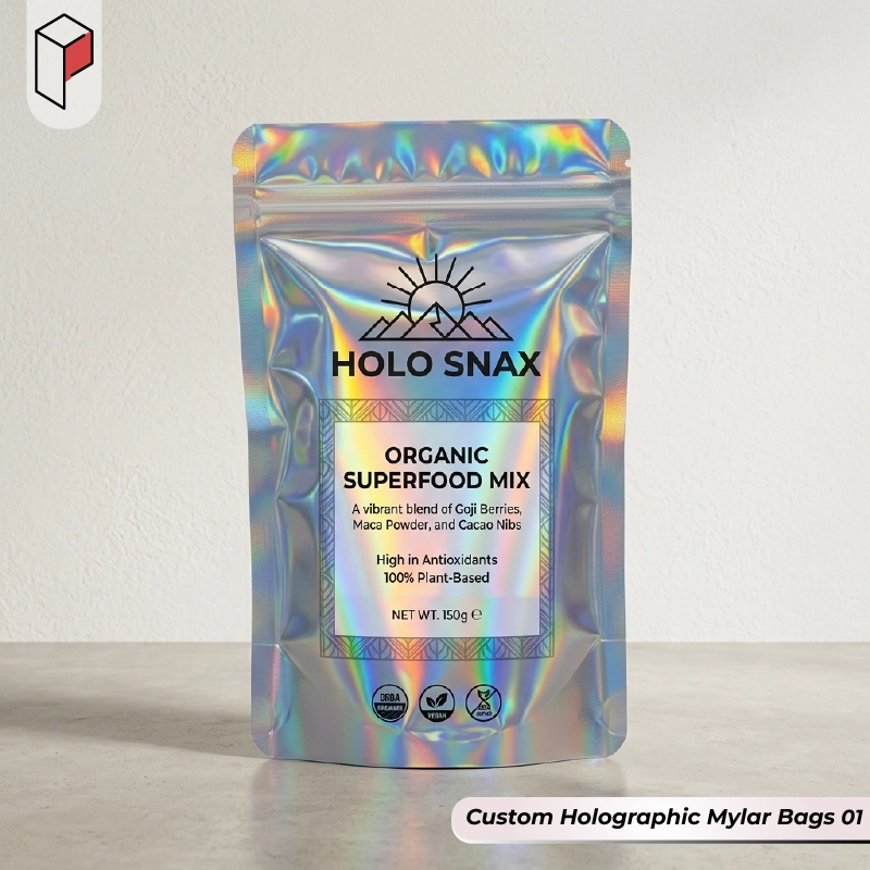Custom Holographic Mylar Bags 01