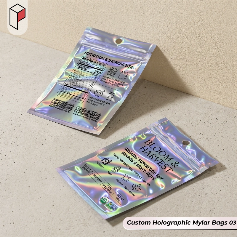Custom Holographic Mylar Bags USA 03