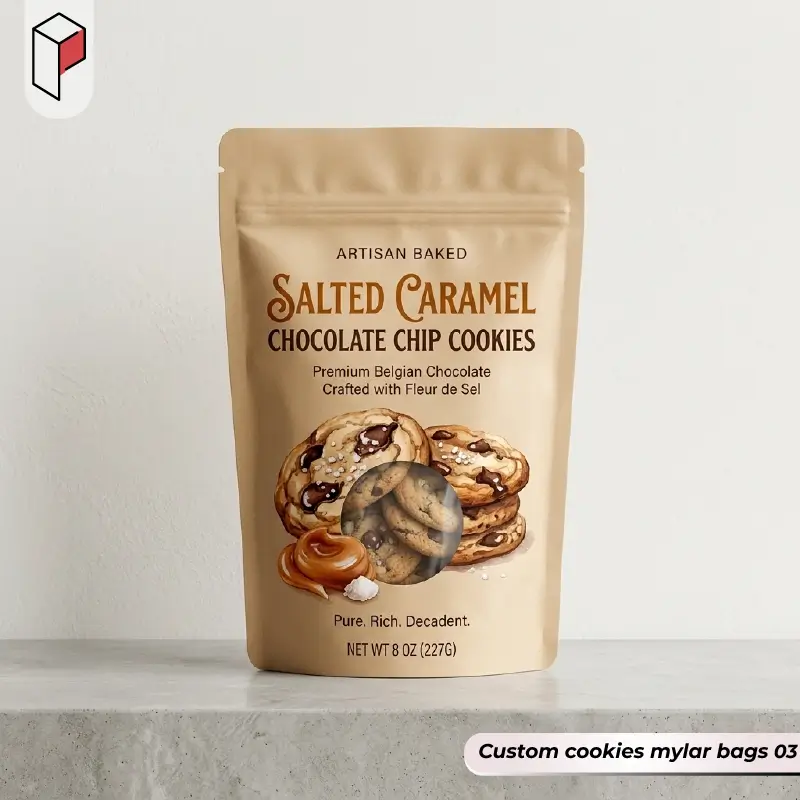 Custom cookies mylar bags With logo 03