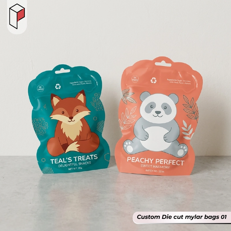 Custom die cut mylar bags 01