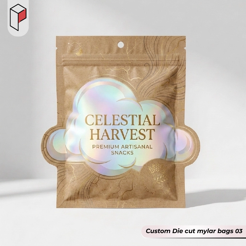 Printed die cut mylar bags 03