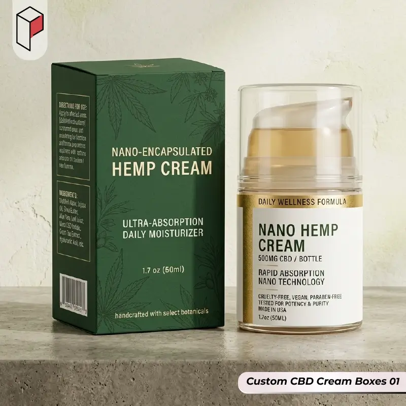 Custom CBD Cream Boxes 01