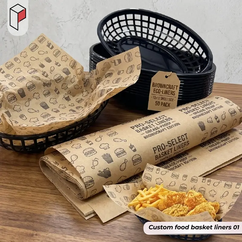 Custom food basket liners 01