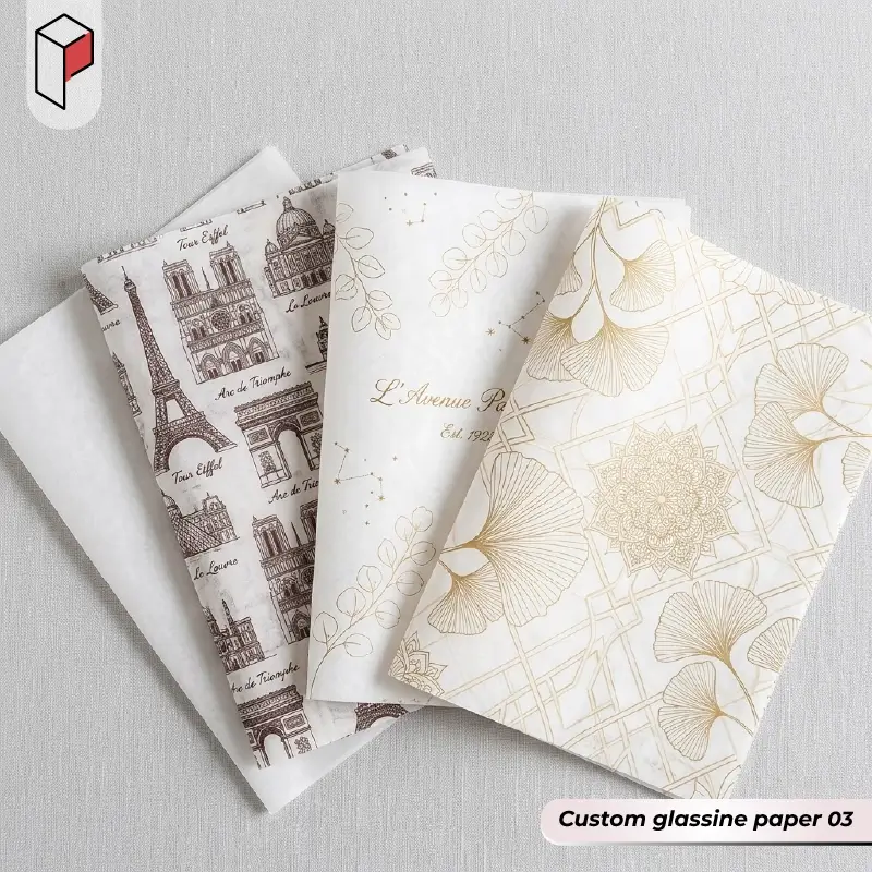 Custom glassine paper with logo 03