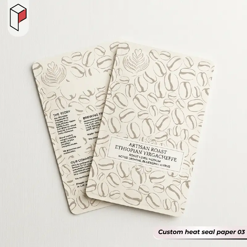 Custom heat seal paper with logo 03