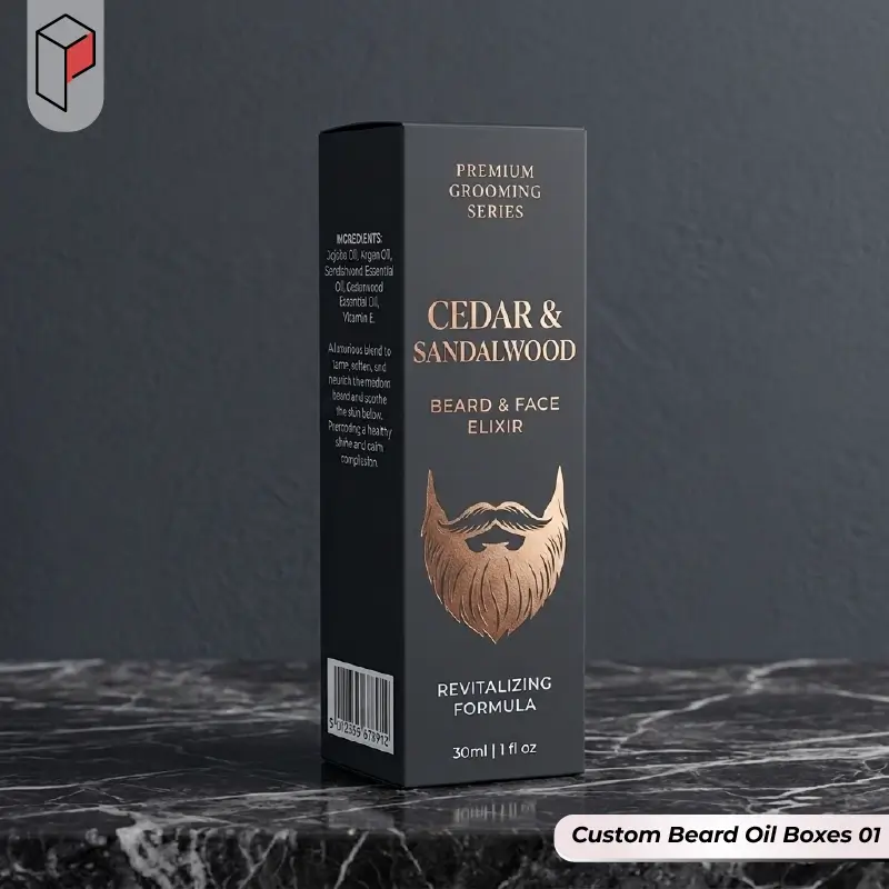 Custom Beard Oil Boxes 01
