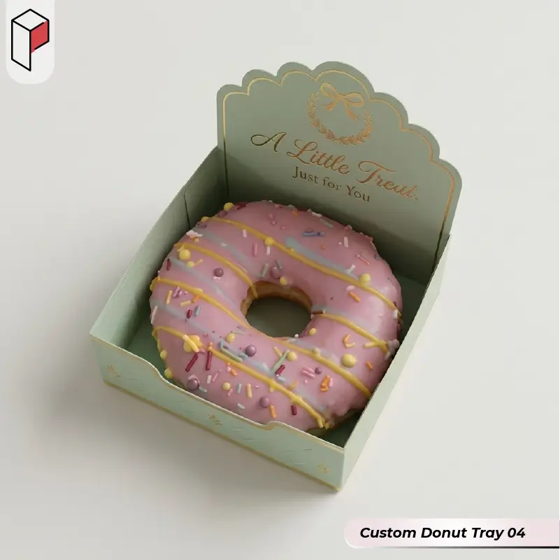 Custom Donut Tray With Logo 04