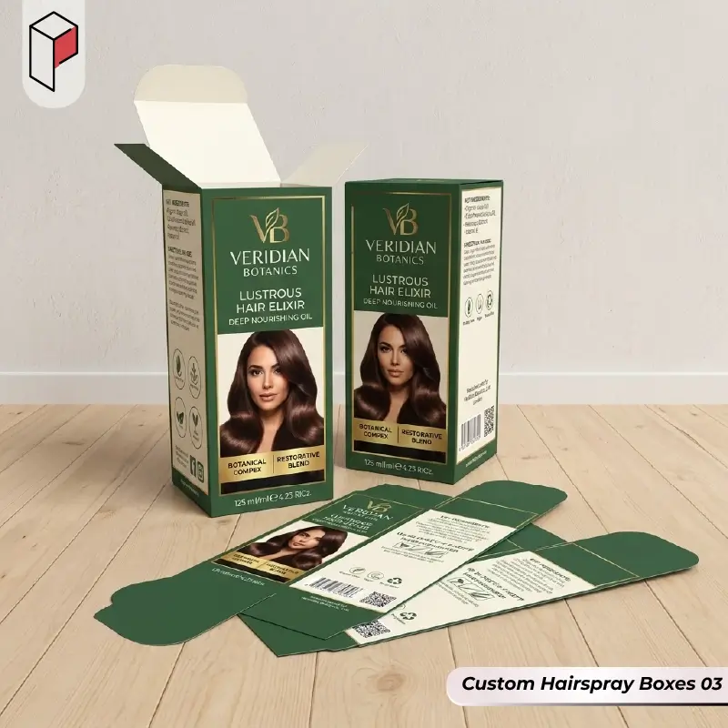 Custom Hairspray packaging 03