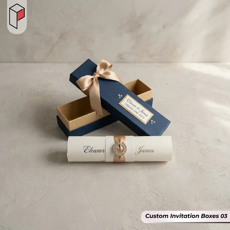 Custom Invitation Boxes With Logo 03