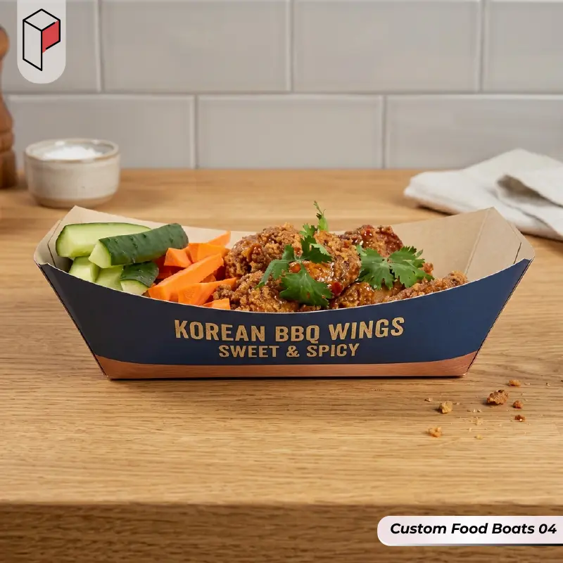 Custom Printed Food Boats 04