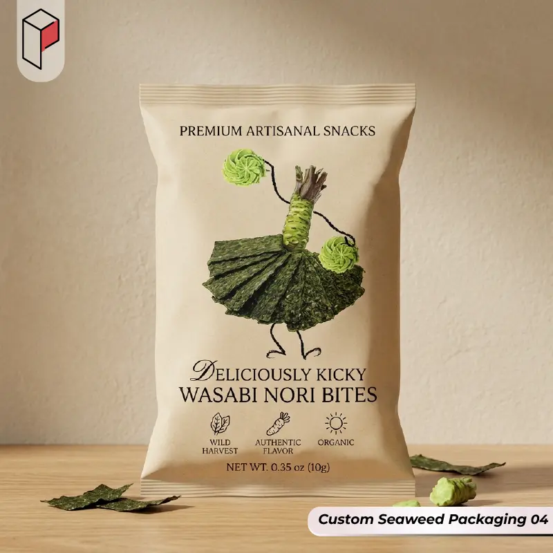 Custom Seaweed Packaging With logo 04