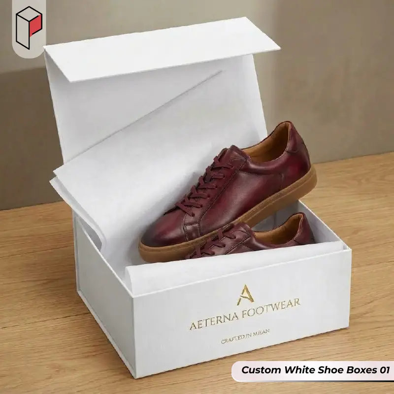Custom White Shoe Boxes 01
