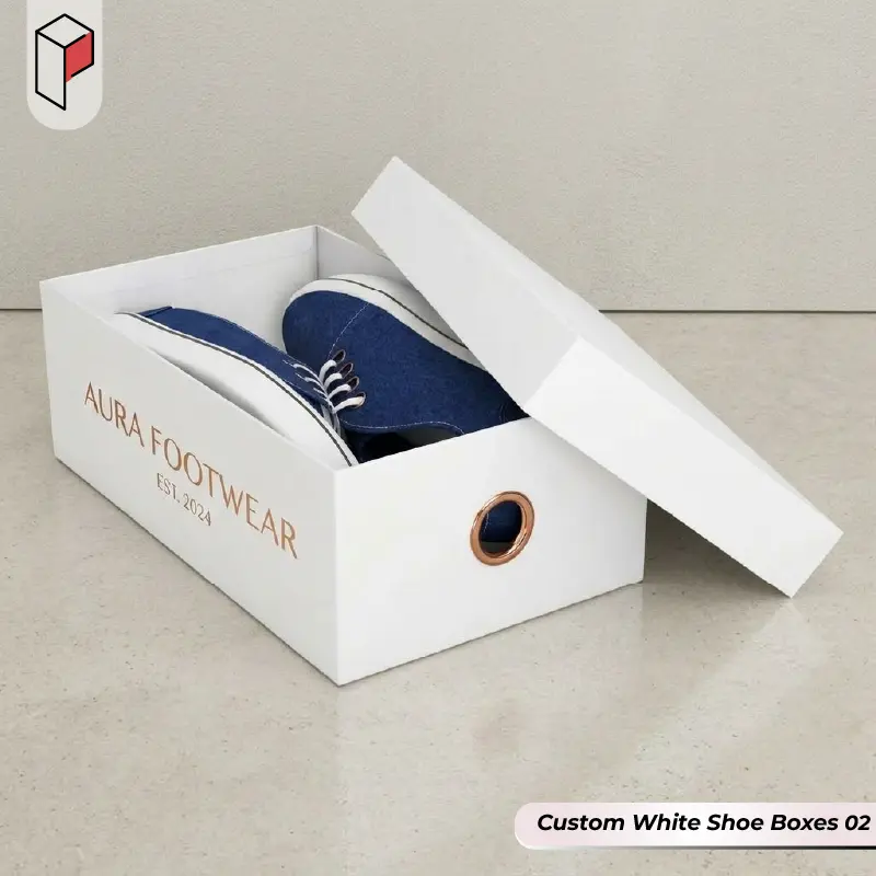 Custom White Shoe Boxes Wholesale 02
