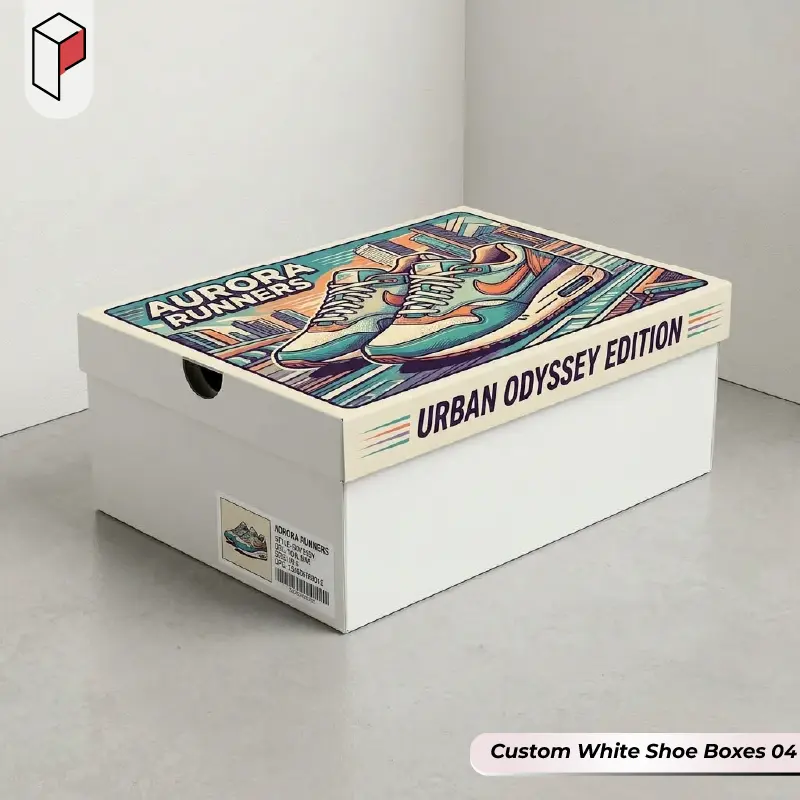 Custom White Shoe Boxes With Logo 04