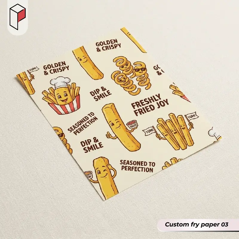 Custom fry paper with logo 03