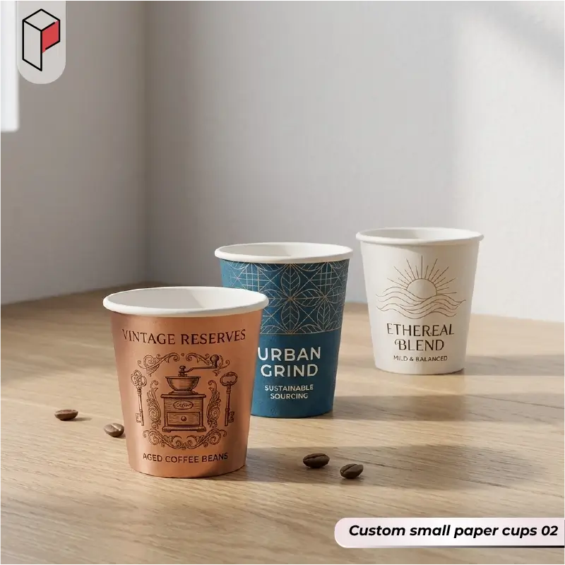 Printed small paper cups 02