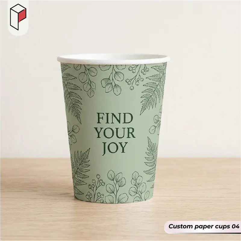 custom paper cups with lids 04