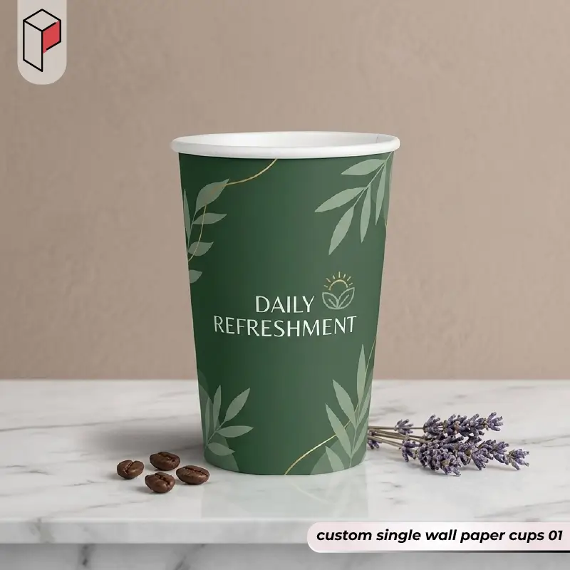 custom single wall paper cups 01