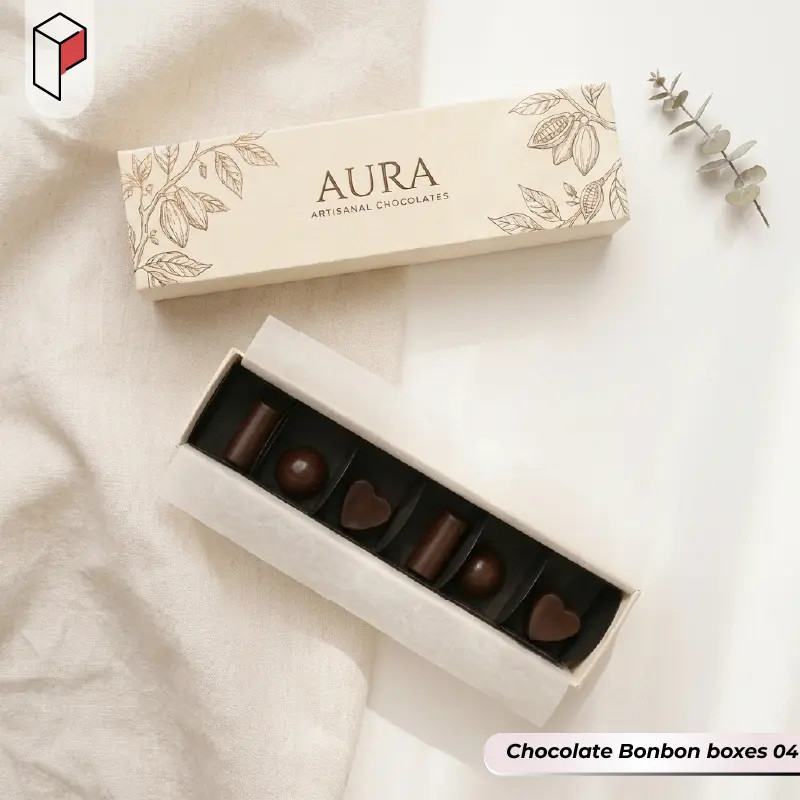 Chocolate Bonbon boxes with logo 04