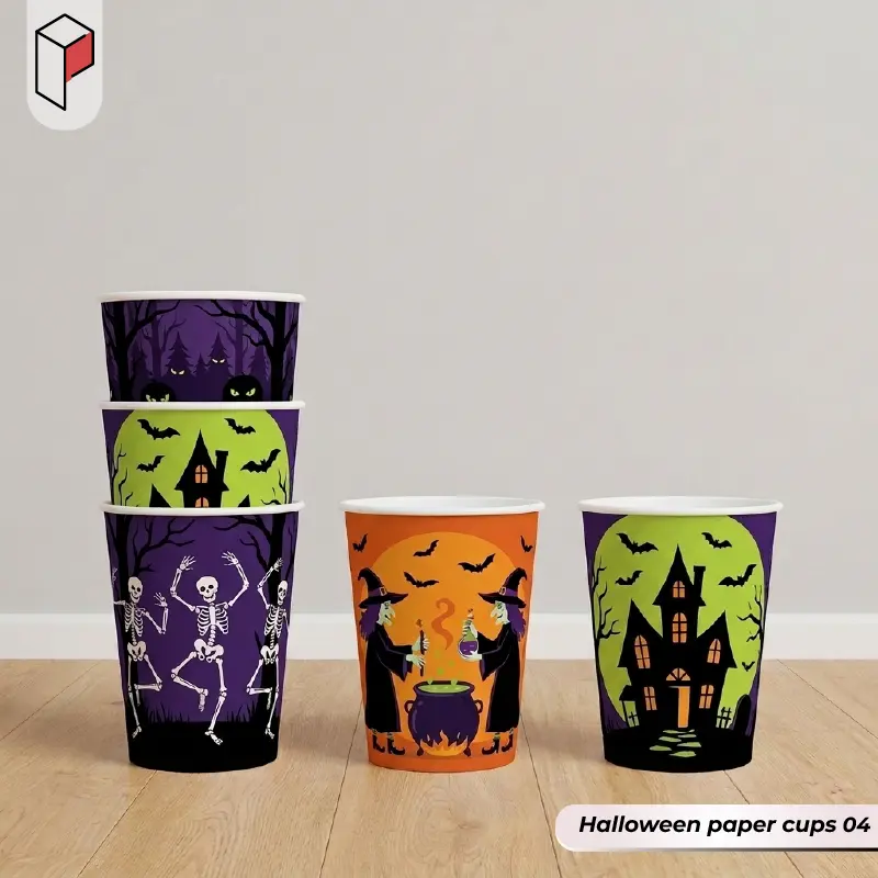 Custom Halloween paper cups 04