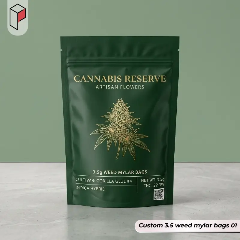 custom 3.5 weed mylar bags 01