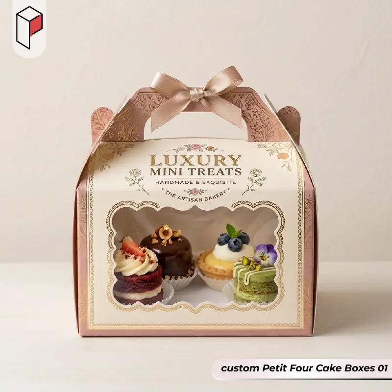 custom Petit Four Cake Boxes 01