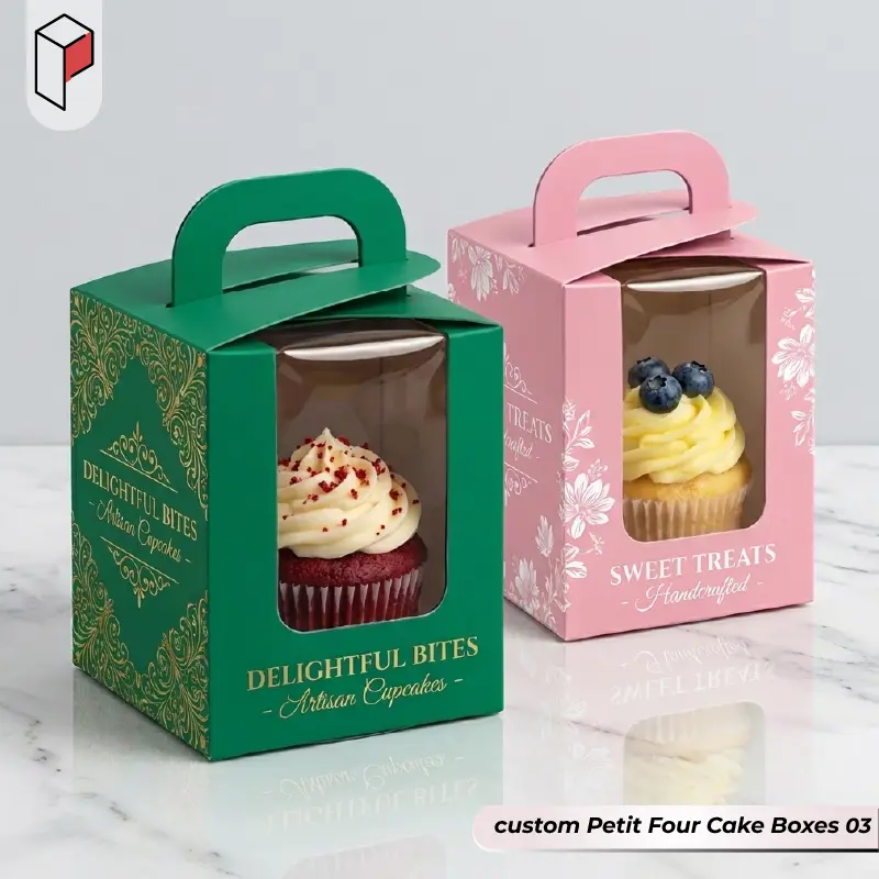 custom Petit Four Cake Boxes With Logo 03