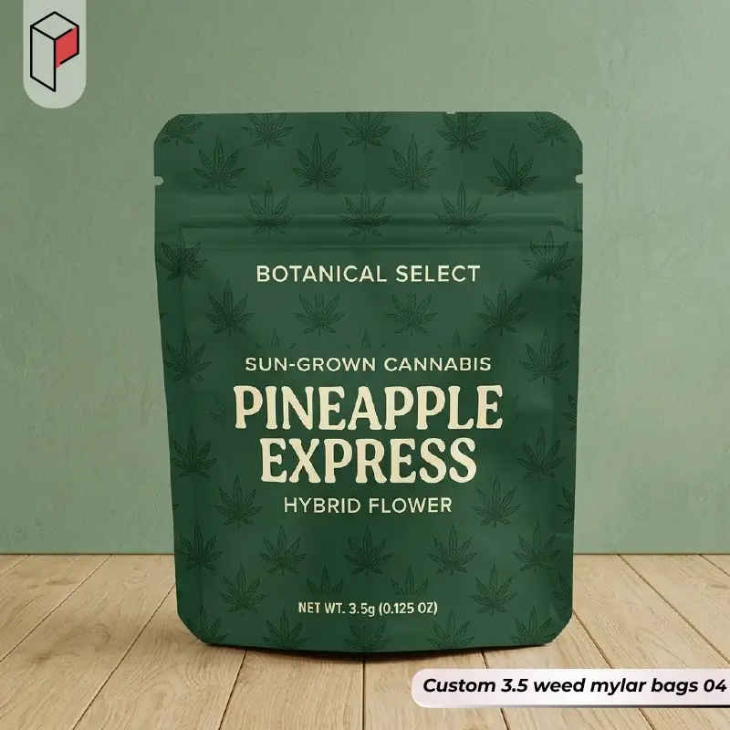 custom Printed 3.5 weed mylar bags 04