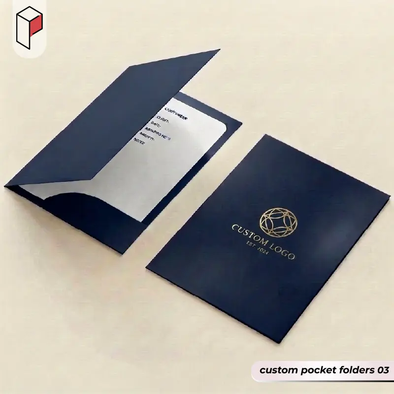 custom pocket folders With Logo 03